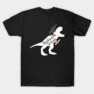 Graduate Dinosaur T-Rex  End Of School Year Student T-Shirt